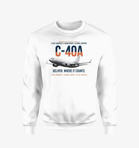 Thumbnail for C-40A Clipper Fleet Logistics Ready design on white sweatshirt