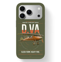 Thumbnail for Albatros D.Va design on green army magsafe iphone case, for iPhone 17 Pro