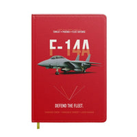 Thumbnail for F-14A Tomcat Defend The Fleet design on red notebook
