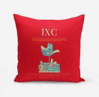 Thumbnail for Shaheed Bhagat Singh International Airport (IXC) design on red pillow