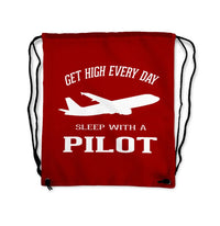 Thumbnail for Get High Every Day Sleep Drawstring Bag - view 7