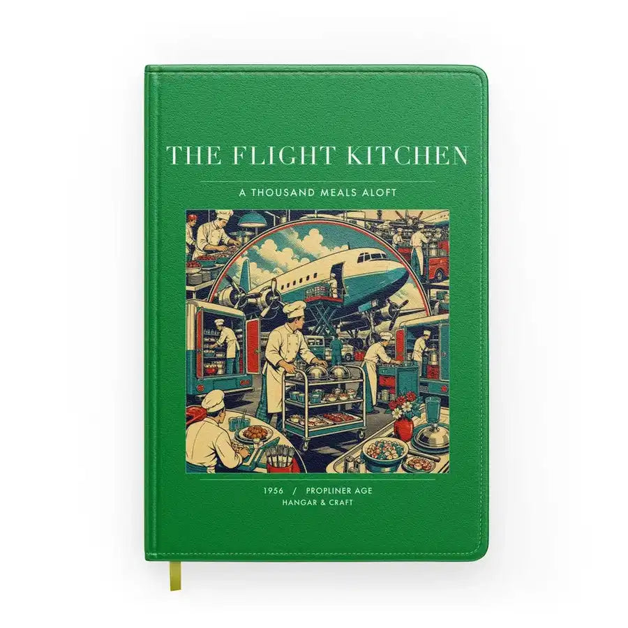 VINTAGE G4092 - The Flight Kitchen - Designed Notebooks design on green