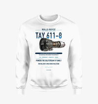 Thumbnail for TAY 611-8 design on white sweatshirt