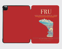 Thumbnail for Manas International Airport (FRU) design on red ipad tablet case
