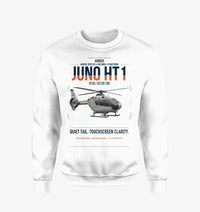 Thumbnail for Airbus H135 Juno HT1 design on white sweatshirt