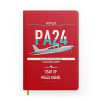 Thumbnail for Piper PA-24-250 Comanche 250 design on red notebook