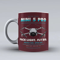 Thumbnail for Mini 5 Pro Mug design on dark red dji
