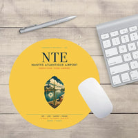 Thumbnail for Nantes Atlantique Airport (NTE) design on yellow round mouse pad