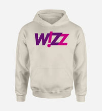 Thumbnail for Wizz Airlines logo on khaki single side hoodie