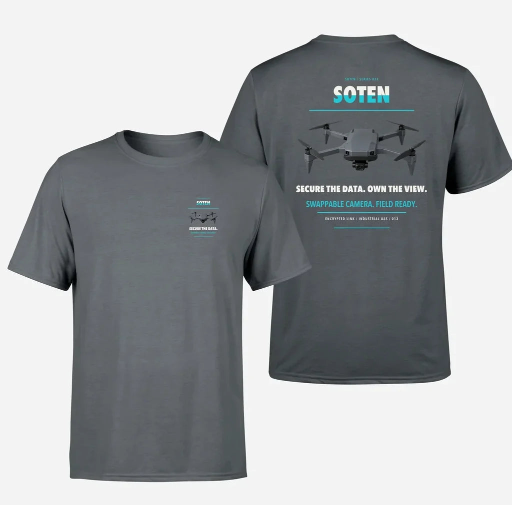 ACSL SOTEN design on gray t shirt