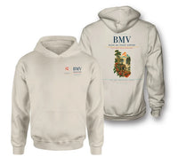 Thumbnail for Buon Ma Thuot Airport (BMV) design on khaki double-side hoodie