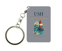 Thumbnail for Malvinas Argentinas International Airport (USH) design on gray key chain