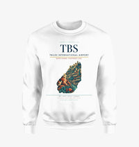 Thumbnail for Tbilisi International Airport (TBS) design on white sweatshirt