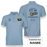 Thumbnail for CT7-9B design on light blue polo with custom name badge