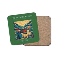 Thumbnail for The Payroll Flight - Designed Coasters design on green 1-piece