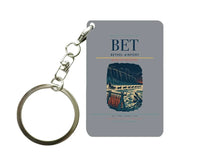 Thumbnail for Bethel Airport (BET) design on gray key chain