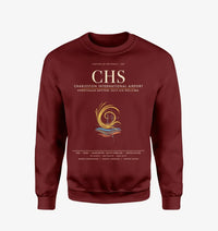 Thumbnail for Charleston International Airport CHS Sweatshirt - Wine Red
