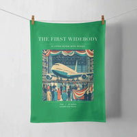 Thumbnail for VINTAGE G4134 - The First Widebody - Designed Towels design on green