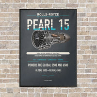 Thumbnail for PEARL 15 vertical canvas print - framed - gray background