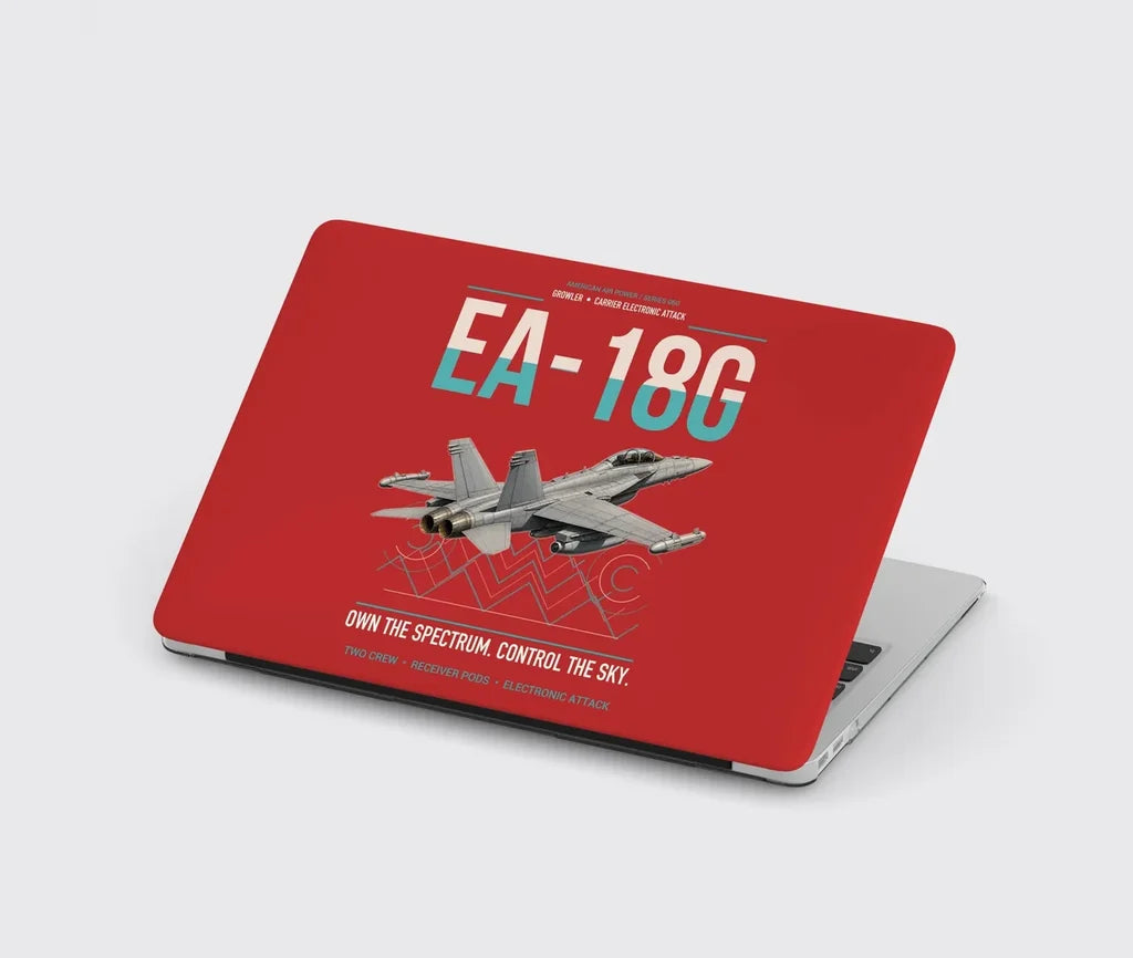 EA-18G Growler design on red MacBook case