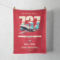 Thumbnail for Boeing 737-500 Classic design on red towel