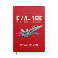 Thumbnail for F-A-18F Super Hornet design on red notebook