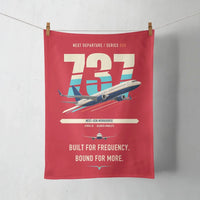 Thumbnail for Boeing 737-800 NG design on red towel