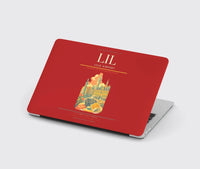 Thumbnail for Lille Airport (LIL) design on red MacBook case
