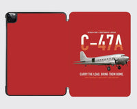 Thumbnail for C-47A Skytrain design on red ipad tablet case