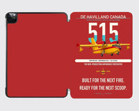 Thumbnail for De Havilland Canadair 515 design on red ipad tablet case