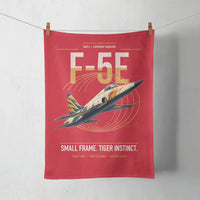 Thumbnail for F-5E Tiger II design on red towel