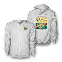 Thumbnail for VINTAGE G4474 - The Thermal Circus - Premium Zipped Hoodie design on white
