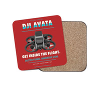 Thumbnail for DJI Avata design on red 1 piece coaster