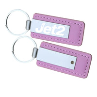 Thumbnail for Customisable JET2 Airlines Faux Leather Key Chain - view 8