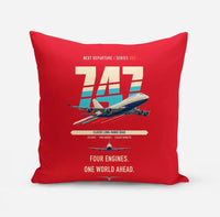 Thumbnail for Boeing 747-400 design on red pillow