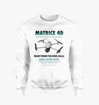 Thumbnail for DJI Matrice 4D design on white sweatshirt