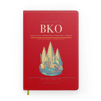 Thumbnail for Modibo Keita International Airport (BKO) design on red notebook