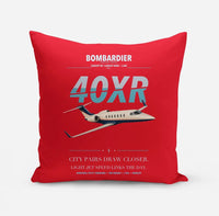 Thumbnail for Bombardier Learjet 40XR design on red pillow