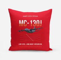 Thumbnail for MC-130J COMMANDO II design on red pillow