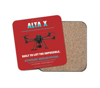 Thumbnail for Freefly Alta X design on red 1 piece coaster