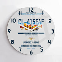 Thumbnail for Canadair CL-415EAF design on light gray no frame wall clock
