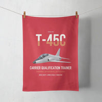 Thumbnail for T-45C Goshawk design on red towel