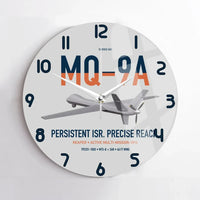 Thumbnail for MQ-9A Reaper design on light gray no frame wall clock