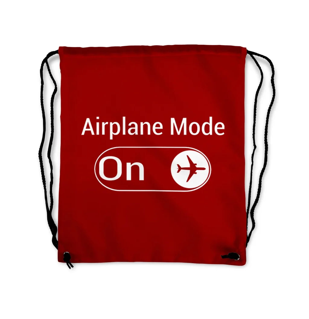 Airplane Mode Drawstring Bag - view 7