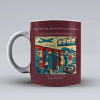 Thumbnail for VINTAGE G4382 - The Phone Booth Goodbyes - Ceramic Mug design on darkred