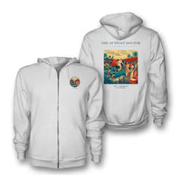 Thumbnail for VINTAGE G4197 - The Outpost Doctor - Premium Zipped Hoodie design on white