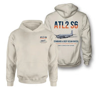 Thumbnail for Atlantique 2 Standard 6 design on khaki double-side hoodie, double-side print