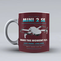 Thumbnail for Mini 2 SE Mug design on dark red dji