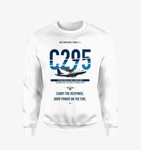 Thumbnail for Airbus C295 Firefighter design on white sweatshirt