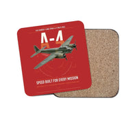 Thumbnail for Junkers Ju 88A-4 design on red 1 piece coaster